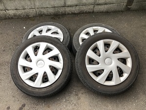 ダイハツ 純正 タント LA600S ホイール タイヤ PCD100 4H 4本 155/65R14 日本製