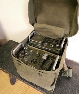 米軍 軍用無線機 CONTROL RADIO SET C-2329A/GRA-39 専用バッグ付き ミリタリー ヴィンテージ 当時物 アマチュア無線