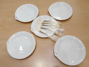 ☆RICHFIELD　たち吉 TABLE WARE　中皿 ケーキ皿　金彩　フォーク　各5点　保管品　箱入り