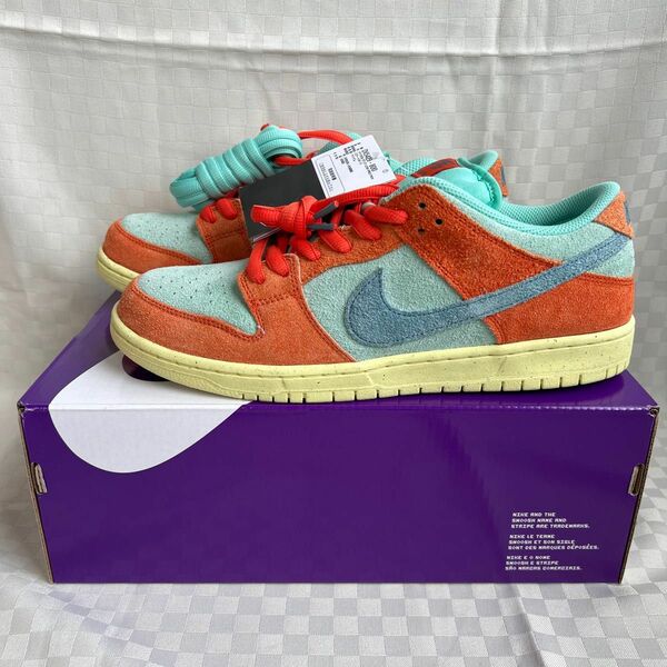 NIKE SB DUNK LOW PRO PRM ORANGE AQUA 28.5 新品 DV5429-800 配色事典181