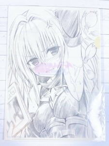 ☆ To LOVEる とらぶる 15周年記念原画展 A4クリアファイル 金色の闇 ヤミ ☆