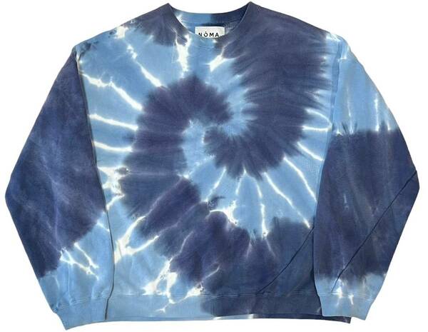 NOMA t.d. ノーマティーディー【N28-CS01 Tie Dye Twisted Sweat】タイダイ ツイスト スウェットシャツ サイズ：3 ブルー ネイビー