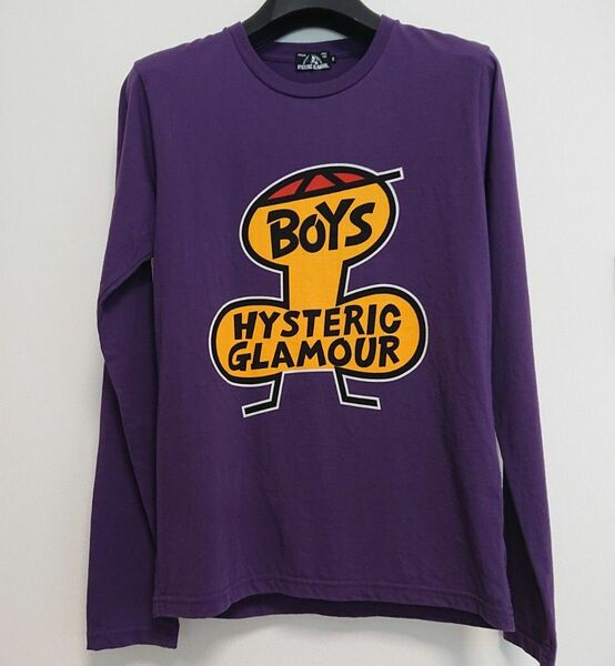 ヒステリックグラマー BOYS Tシャツ 未使用 パープル Sサイズ ロングTシャツ 長袖 ロンT