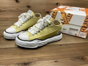 **MAISON MIHARA YASUHIRO mezzo n Mihara Yasuhiro pastel low cut sneakers light yellow size 38 **