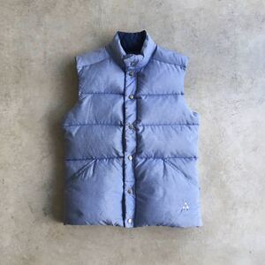  beautiful goods GERRY Jerry Goose down vest USA made reversible blue group 70s 80s M size Vintage old clothes 