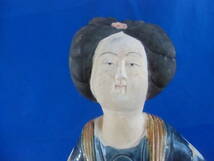 中国美術、 唐三彩、加彩婦人俑、 樂紺、 陶器人形、 婦人俑、骨董品、中國古瓷器、高さ３９ｃｍ_画像8
