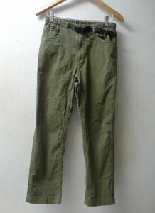 ◆国内正規 GRAMICCI グラミチ CROPPED PANTS クロップド パンツ サイズ S　カーキ系 0820-NOJ