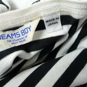 ◆BEAMS ビームス ボーダー カットソー Tシャツ ワンピース 黒白の画像3