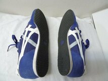 ◆Onitsuka Tiger オニツカタイガー TH109L SERRANO セラーノ TH109L ランニング スニーカー 青系 サイズ28_画像5