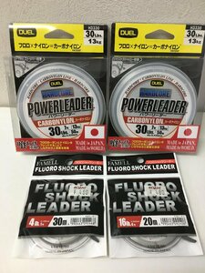 * new goods 4 piece set DUEL hard core power Leader car bo nylon 7 number 50m FAMELLfroro shock Leader 4 number 1 number 