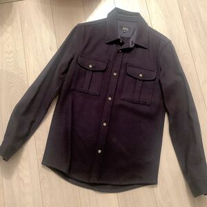 【セール】A.P.C CPOウールシャツ　ジャケット　ネイビー