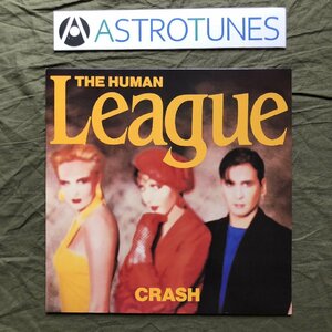 ジャンク品 良ジャケ 1986年 米国盤 ヒューマン・リーグ Human League LPレコード Crash Crash ポップス Euro Pop Rock