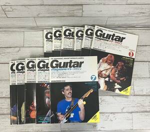  [230907-6K]【現状品】《ギターマガジン/まとめ》Guitar Magazine/1982/1年分/全12冊/スティーヴルカサー/TOTO/ラリーカールトン/高中正義