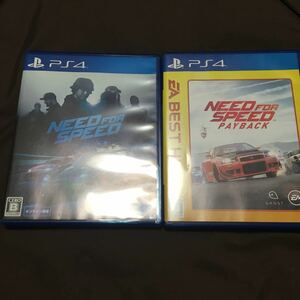 NEED FOR SPEED PAY BACK PS4ソフト2本セット まとめ　中古