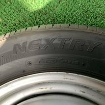 AC935-309 ブリジストン 22年製 NEXTRY 155/65R13 73S 【 1本 】TOPY製 4.00B 4穴 100 +44 59mm モコ ラパン ルークス 等_画像8