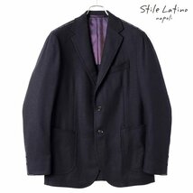 ◆【Stile Latino(スティレラティーノ)/秋冬/ウールカシミヤホップサック3Bジャケット(VINCENZO)】[stl2360321-42]_画像1