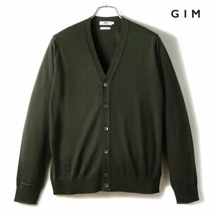 ◆【gim(ジム)/秋冬/Super140'sウルトラスーパーファインウール30G Vネックニットカーディガン】[gim2370504-46]