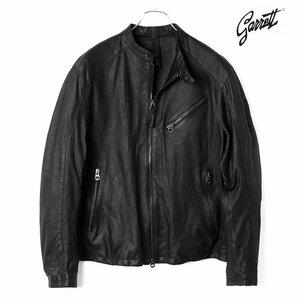 ◆【GARRETT(ギャレット)/秋冬/ウォッシュドナッパレザーシングルライダースジャケット】[mcp2360051-50]