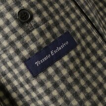 ◆【LARDINI(ラルディーニ)/秋冬/カシミヤウールフランネルチェック柄2Bジャケット(EASY)】[ldn2360161-48]_画像9