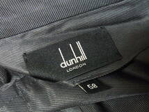 綺麗 正規 イタリア製 dunhill ダンヒル KENSINGTON ストレッチコットン 凹凸生地 コットン スラックス パンツ 白ｘ黒サイズ58大きいサイズ_画像4