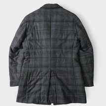 大きめサイズ【最高級生地】TROJAN トロージャン Loro Piana ロロピアーナ 中綿入り チェスターコート LL 大丸 松坂屋 イタリア製生地_画像3