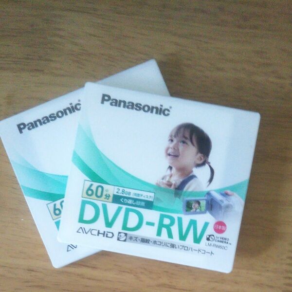 DVD-RW８cmタイプ2個