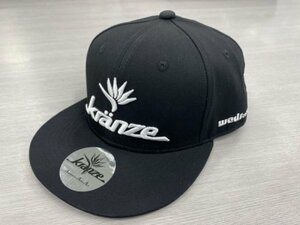 送料無料 ウェッズ Kranze ストレートCAP ブラック(文字部/ホワイト刺繍) フリーサイズ 1個 クレンツェ weds キャップ 帽子 [WEDSCAP-K01]