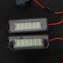 ワーゲン イオス LED ナンバー灯 ライセンス ランプ 1FBUB 1FBWA 1FCAW 2.0TSI 2.0T V6 Eos フェートン V6 3.0 3.6 V8 4.2 交換式♪_画像2