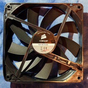 【未使用】CORSAIR ブラシレスファン BRUSHLESS FAN 12V DC 0.4A 31-002311 140mm