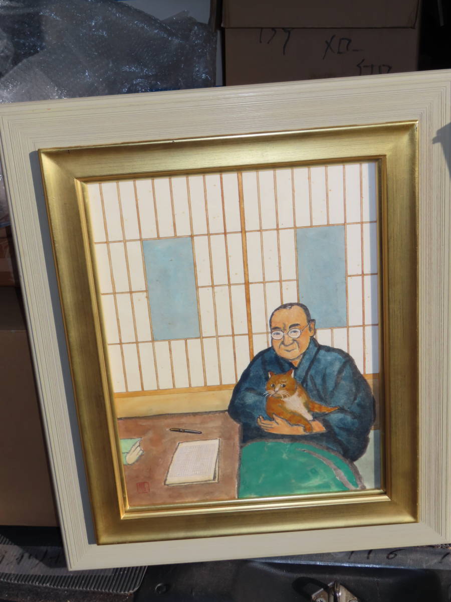 年最新Yahoo!オークション  油彩 猫絵画の中古品・新品・未