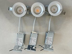 【大阪】Panasonic パナソニック LED照明器具 3個 ダウンライト/天井埋込型/LGD1020LLB1/2021年製/通電済/モデルルーム設置品【RN0617-1】