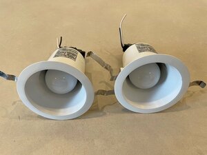 【大阪】Panasonic パナソニック LED照明器具 2個 ダウンライト/天井埋込型/NNN61512WK/2020年製/通電済/モデルルーム設置品【RN0523-8】