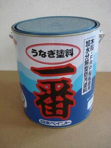 日本ペイント うなぎ一番 青 4kg ブルー うなぎ塗料一番 船底塗料 即日発送も