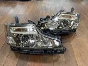 １円スタート！RK5 ステップワゴン Z 純正 左右セット ヘッドライト HID KOITO 100-62075　　　　 　　　　2302356 　2I5-3 　幸