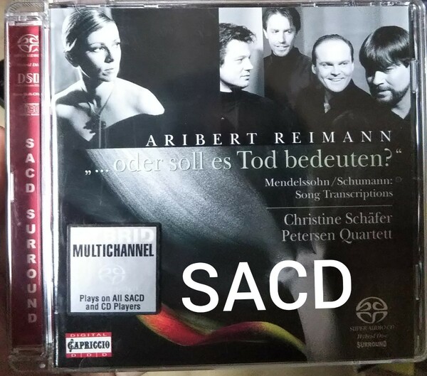 SACD ソプラノ カルテット メンデルスゾーン ライマン シューマン 声楽 クラシック 室内楽 Mendelssohn reimann schumann