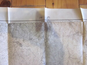 古地図　内畑　　2万5千分の1 地形図　　◆　昭和33年　◆　大阪府　和歌山県　