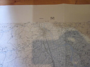 古地図　一関　　５万分の1 地形図　　◆　昭和４８年　◆　岩手県　宮城県　