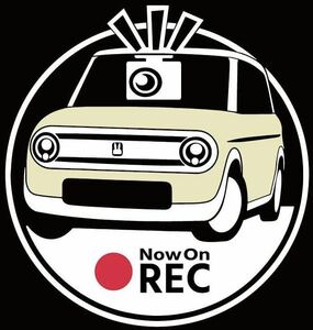 スズキ　ラパン　ドラレコ　ドライブレコーダー　ステッカー　車種やカラーを変更可能です　ベージュ　　カッティングステッカー