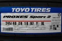 ◆在庫あり!【メルセデス・ベンツCクラス専用サイズ】前後4本Set 225/45R18(245/40R18) 225/45-18(245/40-18) TOYOプロクセススポーツ2_画像3