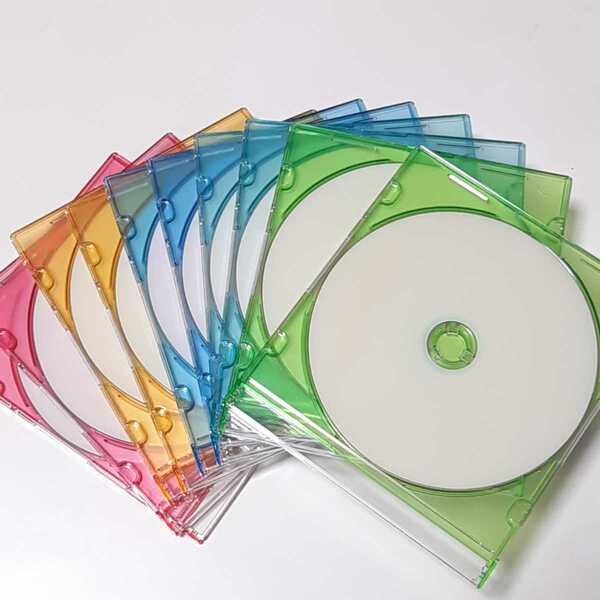 maxell　マクセル　DVD-R　10枚セット　5mmカラーケース　5色2枚ずつ　16倍速記録対応　インクジェットプリンター対応　ワイド印刷