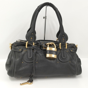 【中古】Chloe ハンドバッグ パディントン ブラック レザー