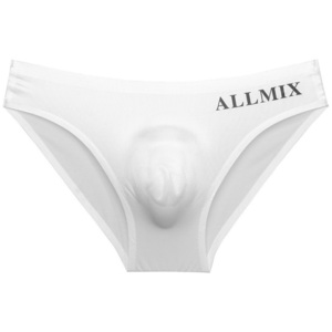 ボクサーブリーフ メンズショーツ シームレス ALLMIX 軽量 男性下着 快適 通気性良い ショーツ オシャレ 伸縮性よい XL ホワイト