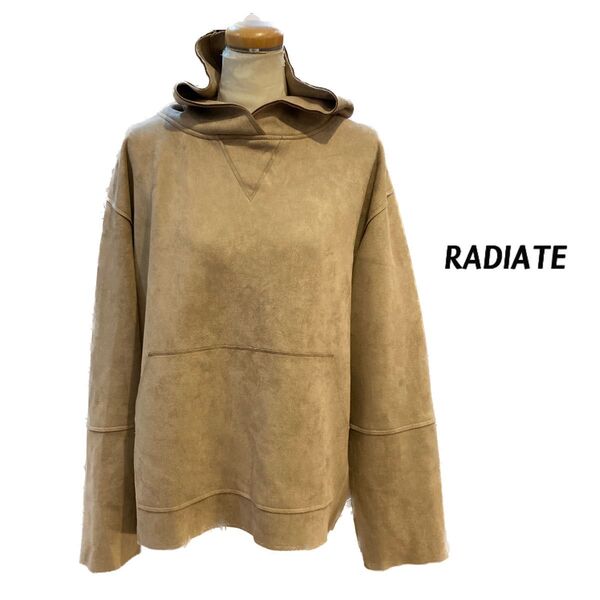 【RADIATE】 プルオーバーパーカー フーディ パーカー スウェードパーカー スウェード