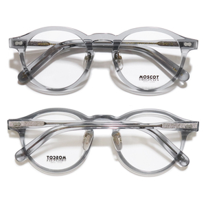 新品未使用☆ MOSCOT モスコット MILTZEN ミルゼン クリングスパッド鼻当て付き ボストン眼鏡 メガネ サングラス Light Grey ライトグレイ