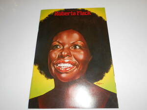 パンフレット プログラム(チラシ)テープ貼 1975年75 ロバータ フラック SOUL GROOVE ROBERTA FLACk japan program book アメリカ