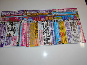 3冊 週刊現代 2021 9月4 青木桃 わちみなみ 清水あいり 9月18 横山めぐみ 小倉七海 10月16 染谷有香,斉藤慶子,野田すみれ