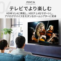 進化版 HDMIコンバーター コンポーネント HDMI RGB HDMIコンバーター 4Kビデオオーディオ変換アダプター HDMI V1.4 DVD PSP Xbox 360 PS2_画像6