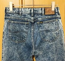 LEE リー デニムパンツ ケミカルウォッシュ 90s 90年代 インディゴブルー USA製 アメリカ製 31 x 32 メンズ ヴィンテージ _画像5