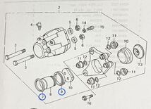 送料無料 カワサキ純正新品 Z400FX E1～E3 用 フロントキャリパー ピストンシール ダストシールセット ブレーキ パッキン 406_画像2