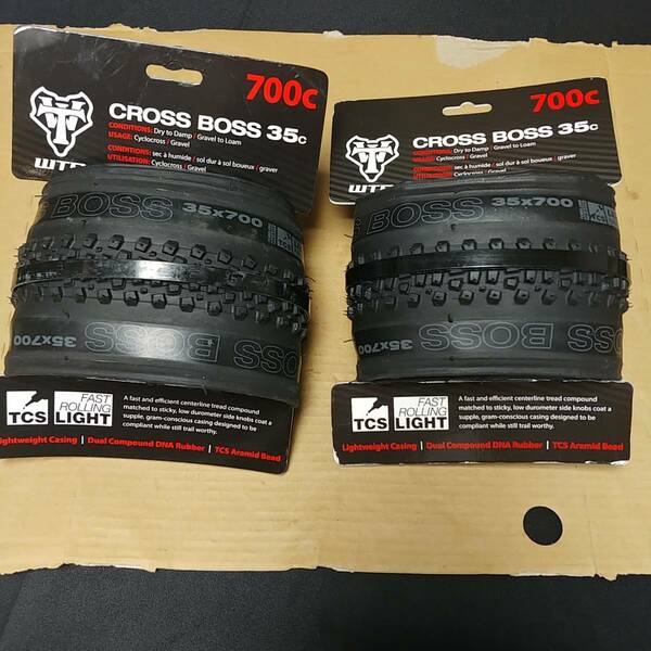 新品!! WTB CROSS BOSS クロスボス　700×35C 2本セット　ダート　シクロ　クロス　mtb　マウンテン